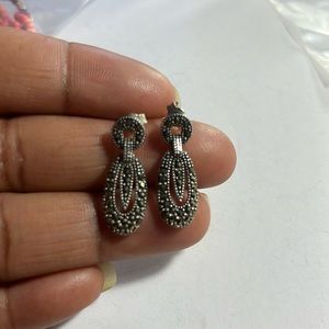 Silver earrings